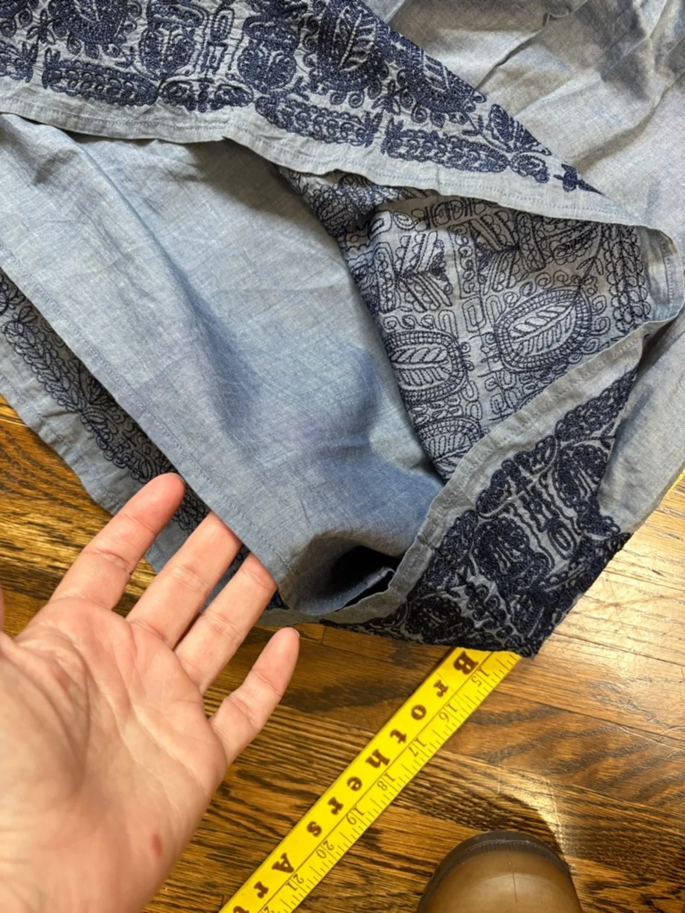 J.Crew short embroidered skirt size s